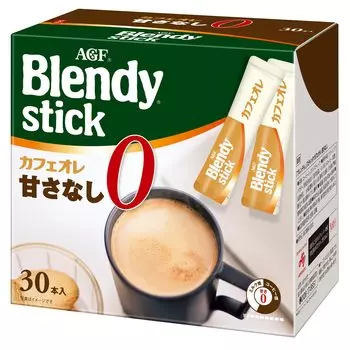 AGF Blendy Stick Cafe au Lait Unsweetened [Stick Coffee] 8.9g (x 30)