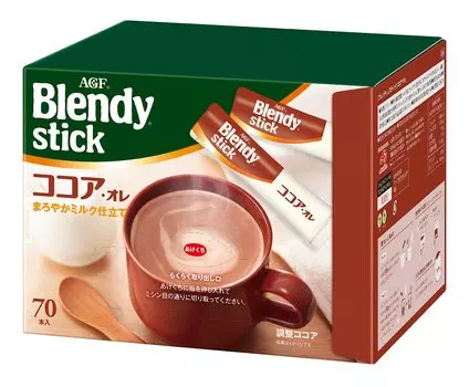 AGF Blendy Stick Cocoa Ore 70 бутылок [Молочный какао]