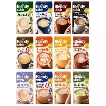 AGF Blendy Stick Comparison Set of 12 Types [Кофе в стиках] [Ассортимент кофе] [Набор ассорти] [Подарок]