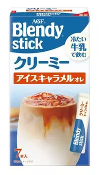 AGF Blendy Stick Creamy Ice Caramel Ore 7 бутылок x 6 коробок с молоком [Серия напитков] [Кофе в стиках]