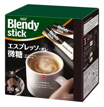 AGF Blendy Stick EspressoOre Micro Sugar 100 бутылок [Кофе в стиках] [Микросахар]
