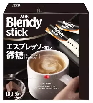 AGF Blendy Stick Micro Sugar 100 бутылок Espresso/Ore [Кофе в палочках] [Микросахар]