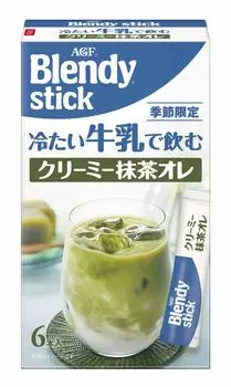 AGF Blendy Stick сливочный мясной напиток Matcha с холодным молоком 6 бутылок x 6 коробок
