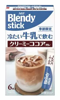 AGF Blendy Stick сливочный напиток из какао-руды с холодным молоком 6 бутылок x 6 коробок