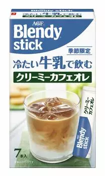 AGF Blendy Stick Сливочный напиток на основе кофе с молоком и холодным молоком 7 бутылок x 6 коробок