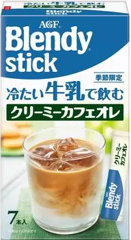 AGF Blendy Stick Сливочный напиток на основе кофе с молоком и холодным молоком 7 бутылок x 6 шт. Растворимый (придерживаться)