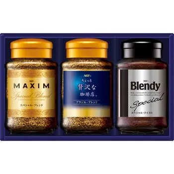 AGF Gift Premium Instant Coffee Gift 3 Bottles [Blendy] [Maxim] [Slightly Luxury Coffee Shop] [Coffee Gift]