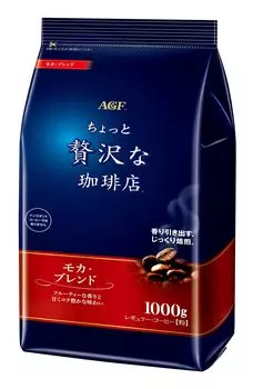 AGF Маленькая роскошная кофейня Regular Coffee Mocha Blend [кофейный порошок] 1 кг (х 1)