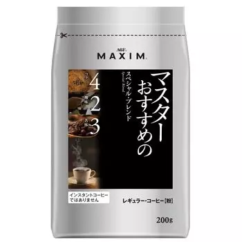 AGF Maxim Regular Coffee Master s Рекомендуемая специальная смесь 200 г [Кофейный порошок]