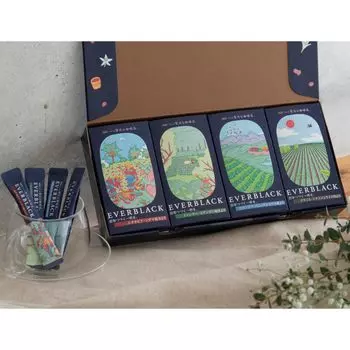 AGF Немного роскошная кофейня EVERBLACK Stick Black Ассортимент напитков в зависимости от производственной зоны 36 бутылок [Кофе в стиках] [Растворимый кофе] [Petit