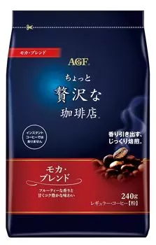 AGF Немного роскошная кофейня Обычная кофейная смесь Мокко 240 г [Кофейный порошок]