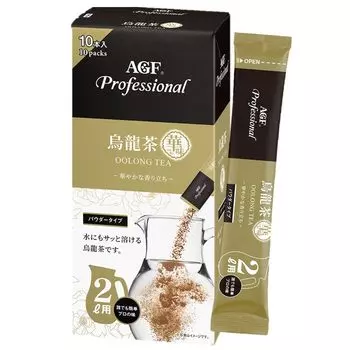 AGF Professional Oolong Tea Flavor 2L 10 bottles Powder