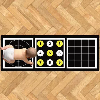 Агиадес Мат Тренировочные Пастбища Универсальной Пастбищной Ловкости Улучшает Физические Навыки Black White