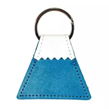 AGILITY affa Fuji Брелок из натуральной кожи FUJIYAMA Подарочный сувенир из натуральной кожи FUJI Брелок Mt. гора Фудзи бирюзовый