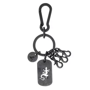 agnes VOYAGE металлическая пластина брелок кожа сумка для покупок в комплекте (агнес б. ПУТЕШЕСТВИЕ) б. (ящерица) увидеть. (черный) чёрный