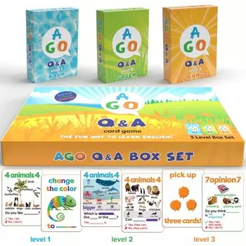 AGO 3 Level Box Set 2nd Edition Английская карточная игра 9780994124104 Вопросы и ответы