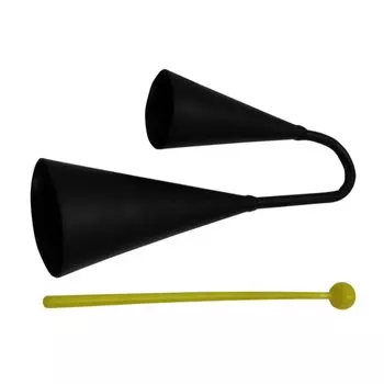 Agogobell Cowbell Samba ударный инструмент 27 см палка с молотком музыкальный инструмент перкуссионный аксессуар перкуссионный инструмент чёрный