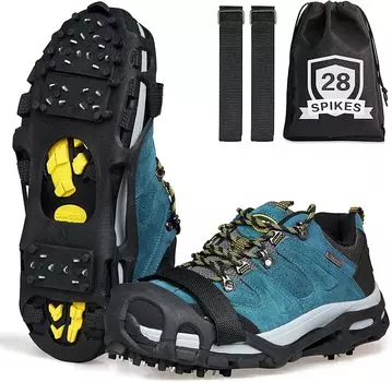 AGOOL Lightweight Mountain Snow 28 Ice Snowy Steep Ice Fall поставляется с фиксированной сумкой для хранения, совместимой с различными кошками M, съемной, для скалолазания,