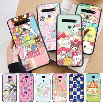 AH46 Sanrio Cartoon черный чехол для Xiaomi Poco X6 M5 M6 F5 F6 F1 C65 C55 C50 C51 C40 Redmi Note 7 8 14C A3X 13C 12C 11 10A 9C Pro Sofe Cover Xiaomi Mi 9T кожа буйвола