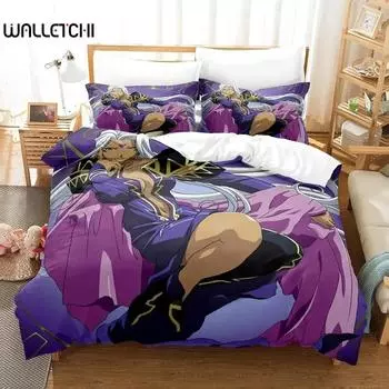 Ах! Комплект постельного белья My Goddess Single Twin Full Queen King Size Bed Set Adult Kids Bedroom Duvet cover Sets 3D Print Anime Bed 70x133cm 2pcs