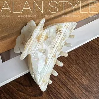 Ah Lan аксессуары для волос Acetic Acid Grab Clip Полузажим для волос Gold Label Головной убор для женщин Универсальный зажим для волос Премиум-аксессуары для волос