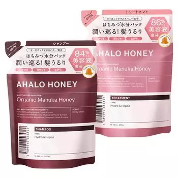 Aharo Honey Hydro Repair Gentle Shampoo Hair Treatment Refill Set 380 мл каждый &