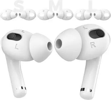 AhaStyle Насадки для AirPods Устраняет улучшает звук предотвращает 3 пары в комплекте заряжаться во время Совместимы с AirPods 3 2021 Средний 3, скольжение,