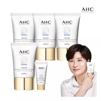 AHC [All Care Full of Moisture] Новейший солнцезащитный крем Waterful Basic с повышенной защитой (40мл * 4 + 7мл * 1)