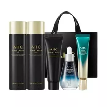 AHC Black Caviar Youth Ritual Skincare Set 5 шт. | Антивозрастной, укрепляющий и увлажняющий Set 5pcs