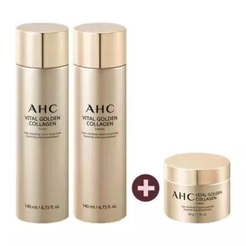 [AHC] Collagen basic 3-piece set - toner lotion cream, 1 set