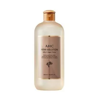 AHC Herb Solution Witch Hazel Toner 500мл, корейская косметика знаменитостей