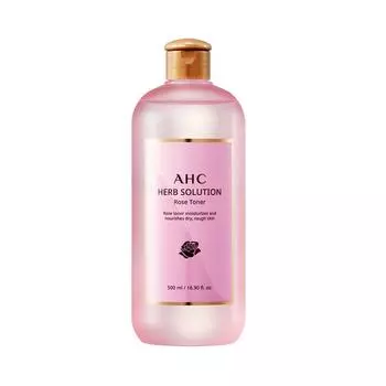 AHC Herbal Solution Rose Toner, 500ml
