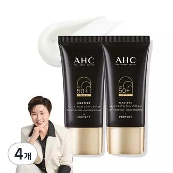 AHC Masters Aqua Rich Sun Cream SPF50+ PA++++, 4 pieces, 30ml