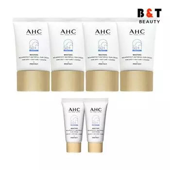 AHC Masters Waterful Sun Cream 40 мл x4 + 7 мл x2 Pak Se-ri Sun Cream Whitening Wrinkle Improvement, 1 шт.