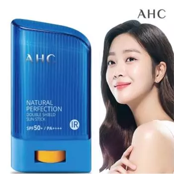 AHC Natural Perfection Double Shield Sun Stick SPF50+/PA++++ для серфинга/гольфа/солнцезащитный, 22 г, 1 шт.