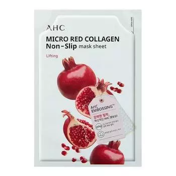 AHC Нескользящая маска Micro Red Collagen, 1 шт.