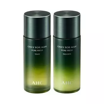 AHC Only for Men Уход за кожей Pore Fresh, 2 вида, специальное предложение (тонер 150мл + лосьон 150мл), Корейская косметика