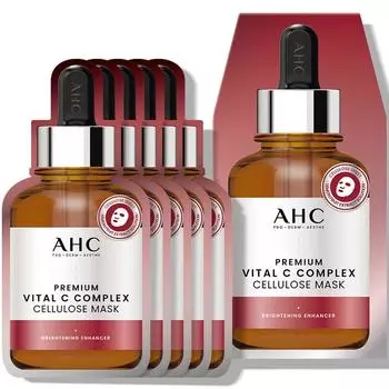Маска из целлюлозы AHC Premium Vital C Complex, 5 упаковок, 1 упаковка