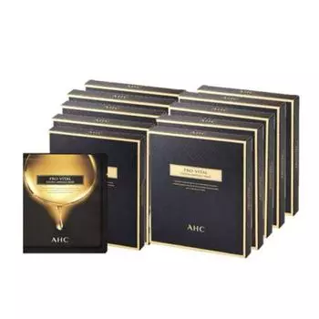 AHC Pro Vital Golden Ampoule Mask Pack 25g 1 sheet, 40 pieces, 1 piece