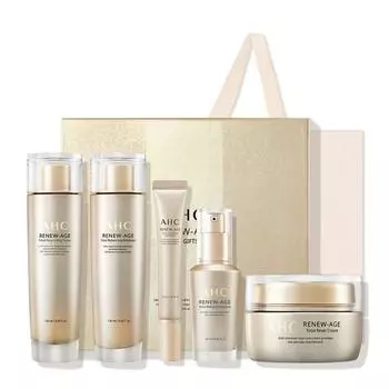 AHC Renew Age Всего 5 комплектов (Тонер 130мл+Эмульсия 130мл+Крем 50мл+Ампула 30мл+Крем для глаз 20мл) 5sets