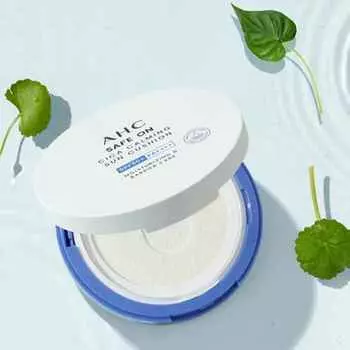 AHC Safe On Cica Calming Sun Cushion SPF50+ PA++++, Kbeauty, корейская косметика, образец