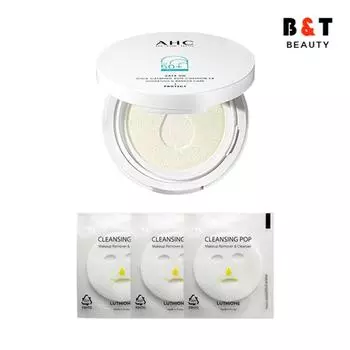 AHC Safe On Cica Calming Sun Cushion Original 25g + Portable Soap 3 Sheets Season 8 Pak Se-ri Sun Cushion