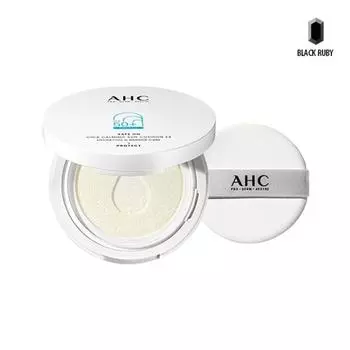 AHC Safe On Cica Успокаивающий солнцезащитный кушон Основной продукт 25 г + пуховка / Сезон 8 / Se-ri Pak Солнцезащитный кушон, один предмет