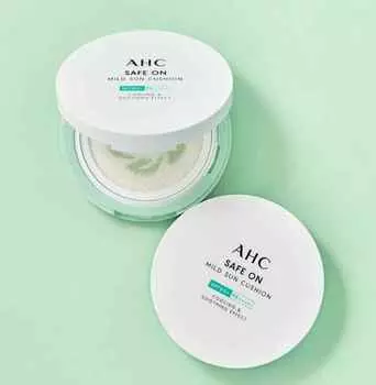 AHC Safe On Mild Sun Cushion 25г SPF50+ PA++++, корейская косметика, Kbeauty, пробник