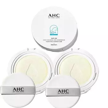 AHC Season 8 Cica Calming Sun Cushion Sun Cushion EX Original + Refill 2 Years Latest, 1 Set, 25g