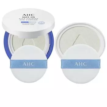 AHC Солнцезащитный крем Sun Cushion Season 7 Safe On Cica Calming Se-ri Pak Sun Cushion, 1 основной продукт + 1 сменный блок