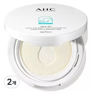 Солнцезащитный кушон AHC Safe On Cica Calming EX SPF50+ PA++++, 25 мл, 2 шт.