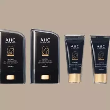 AHC Sun Cream Sun Stick Set Masters Non-greasy long lasting, 1 set, 22ml