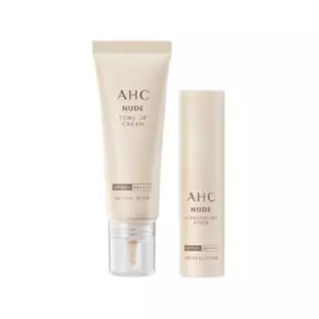 AHC Тонирующий крем Nude Natural Glow 40 мл 1 флакон + 1 стик-карандаш телесного цвета 10 г