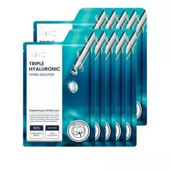 AHC Triple Hyaluronic Pure Cotton Mask Pack 25 ml, 1 pack, 20 pieces
